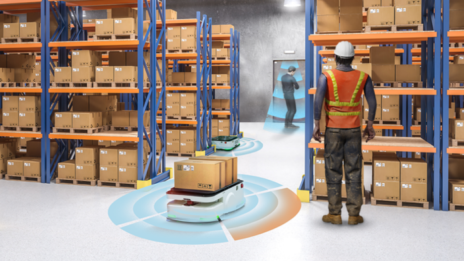 warehouse autonomous robots using radar sensing