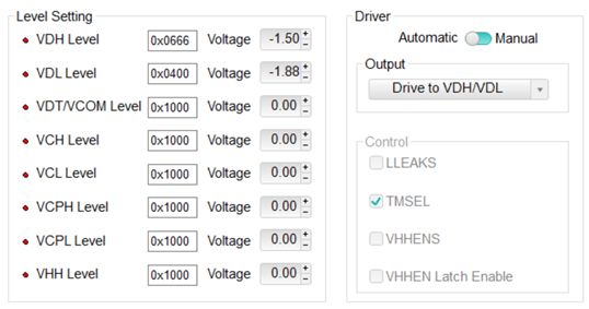 Analog Devices DAC-level setup of the MAX32007 using eval board software 