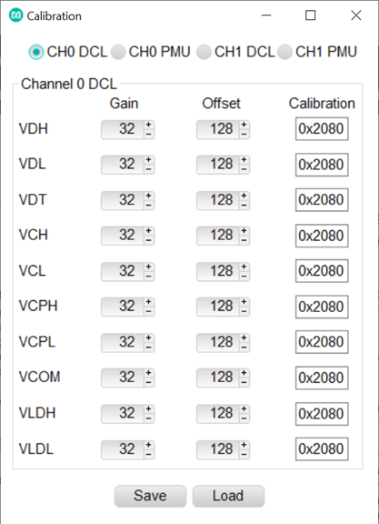 Analog Devices Calibration register setup for the MAX9979