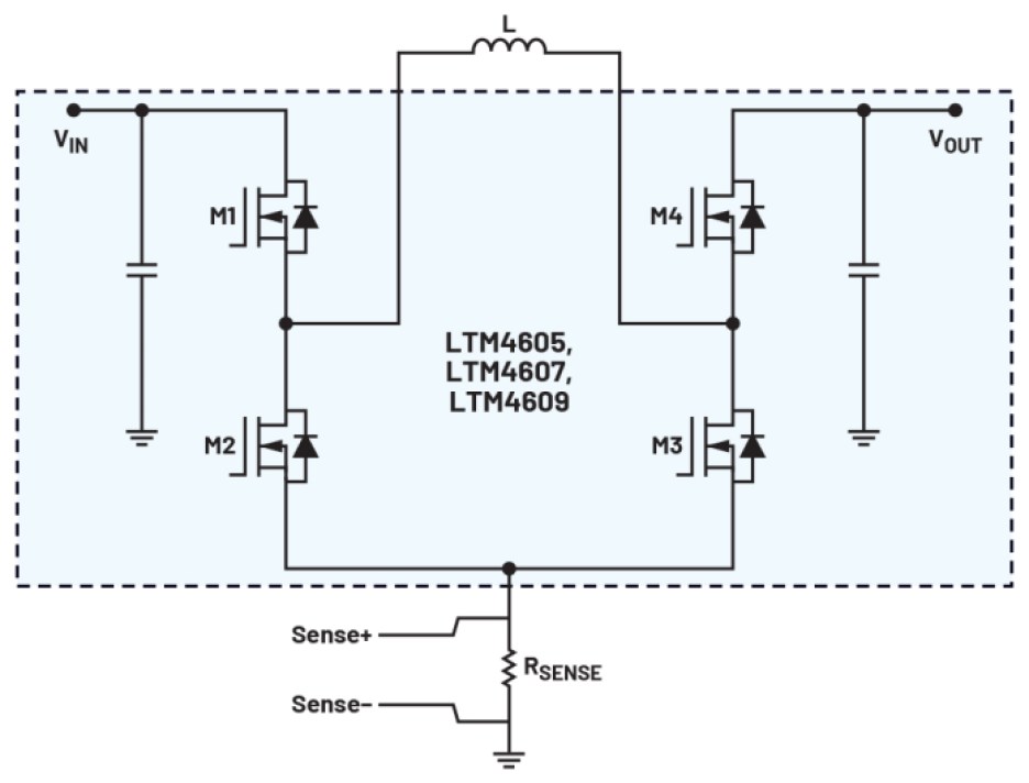 ADI's LTM4607 power stage schematic.