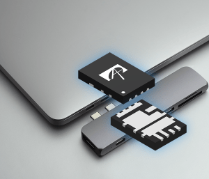 Alpha and Omega Semiconductor's AONG36322 half-bridge MOSFET.