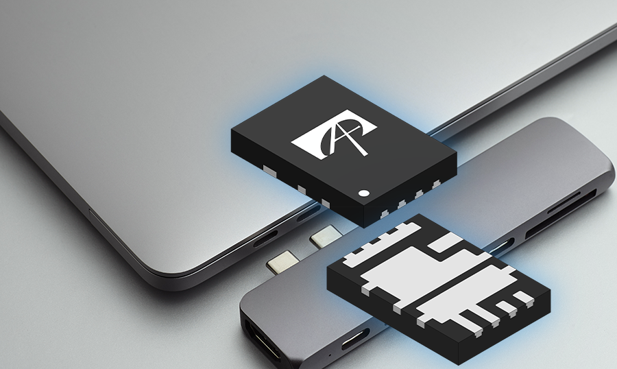 Alpha and Omega Semiconductor's AONG36322 half-bridge MOSFET.