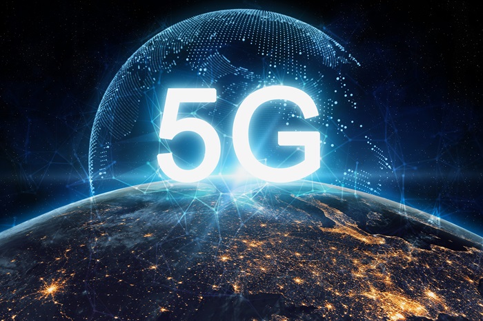 Adobe Stock image concept of 5G network wireless systems and internet of things.