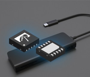 Alpha and Omega Semiconductor's AOZ1377DI USB Type-C protection switch.