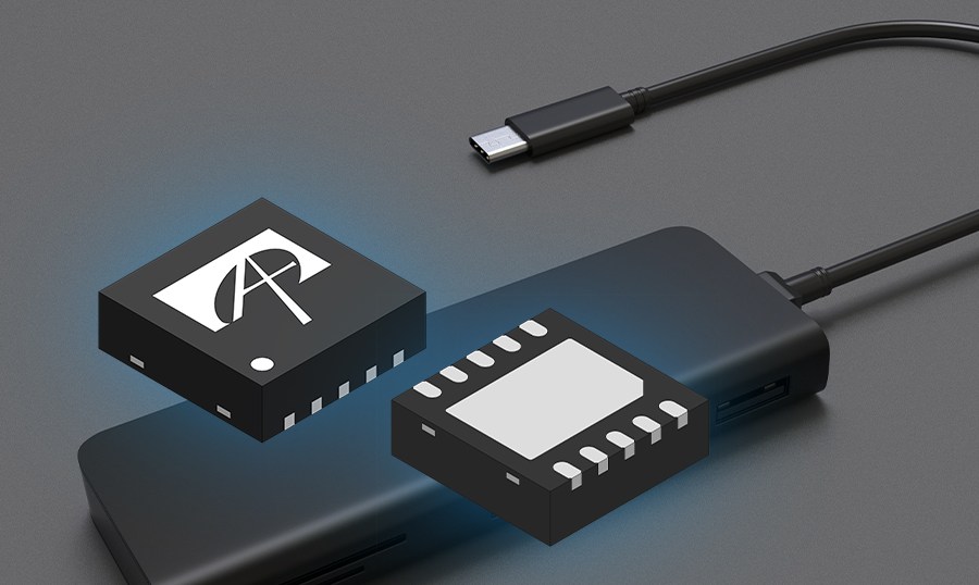 Alpha and Omega Semiconductor's AOZ1377DI USB Type-C protection switch.