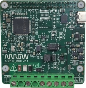 Arrow's Green PHY reference board for EV charging.