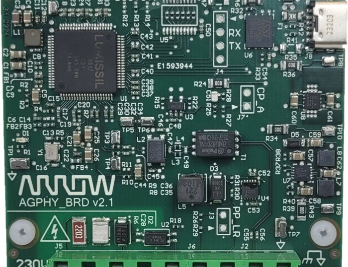 Arrow's Green PHY reference board for EV charging.