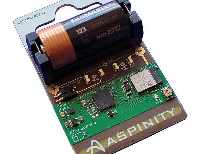 Aspinity's AML100 dashcam evaluation kit board.