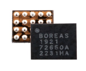 Boréas Technologies' BOS1921 piezo haptic driver in a WLCSP package.