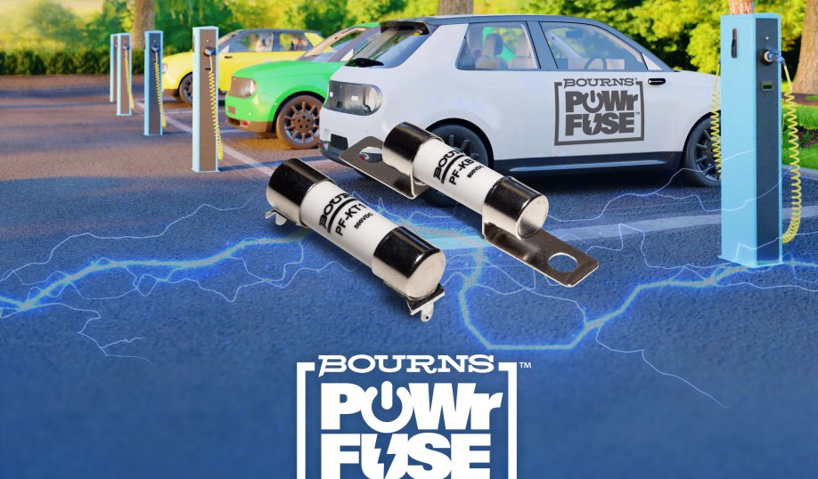Bourns' POWrFuse Model PF-K high-power fuse series for EVs and HEVs.