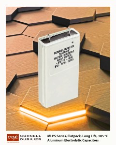 CDE's MLPS aluminum electrolytic capacitors.