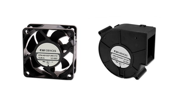 CUI Devices adds over 30 new series of DC fans and blowers