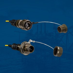 Cinch's Fibreco MT38999 fiber-optic connectors.