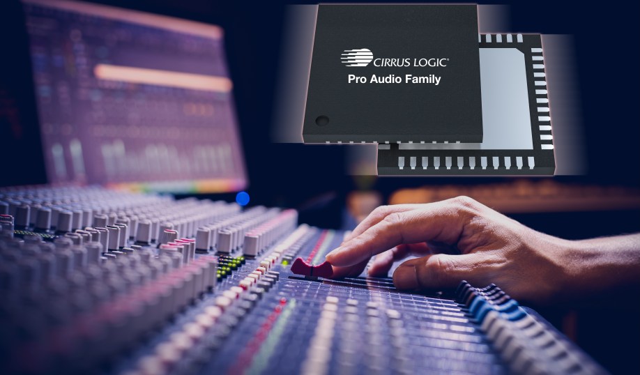 Cirrus Logic's Pro Audio family will include ADCs, DACs and an audio codec.