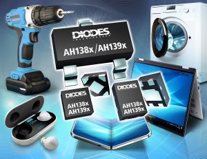 Diode Inc.'s AH138x/AH139x Hall-effect switches.