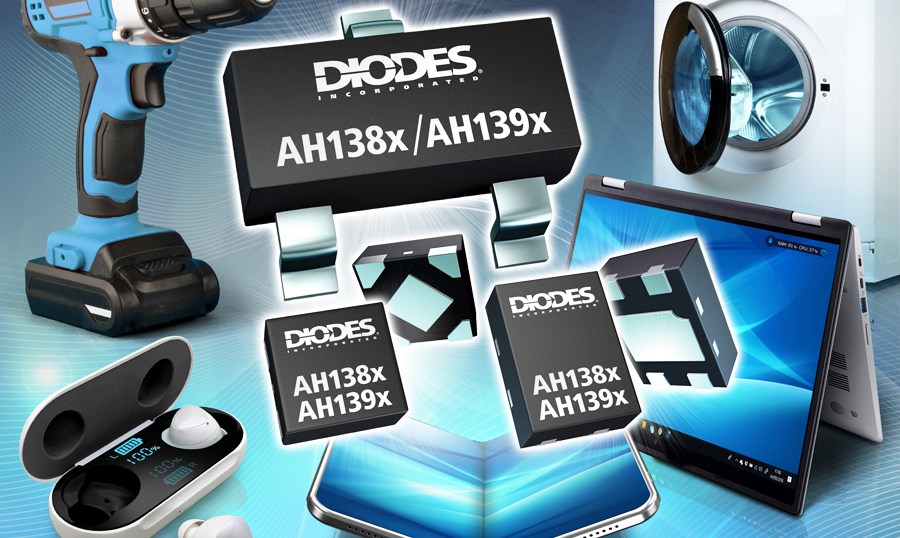 Diode Inc.'s AH138x/AH139x Hall-effect switches.