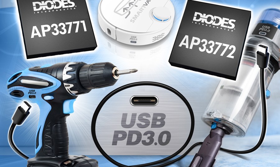 Diodes AP33771x USB PD3.0 sink controllers.