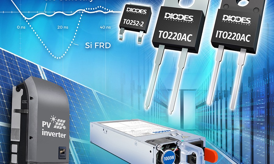 Diodes Inc.'s DSCxxA065 and DSCxx120 series of SiC Schottky diodes.