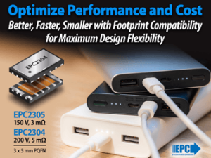 EPC's EPC2304 and EPC2305 GaN FETs.