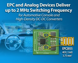 EPC and ADI EPC9161 2-MHz buck converter reference design