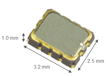 Shows the dimensions of the Epson RA and RX RTC module families.