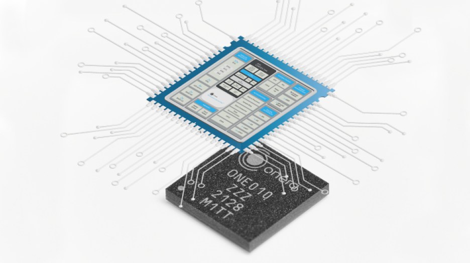 Chip shot of Onera's Biomedical-Lab-on-Chip.