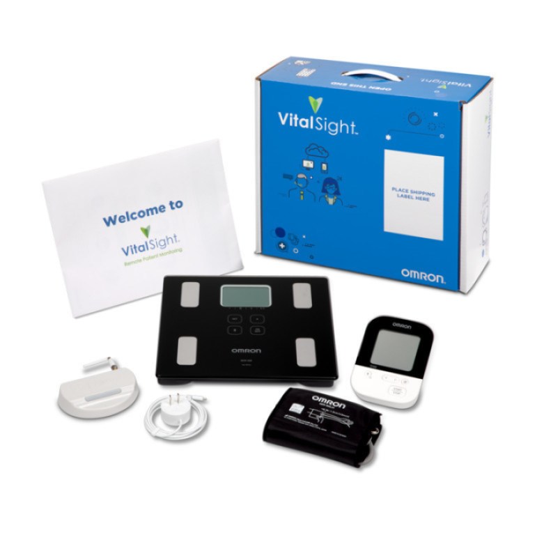 Omron’s VitalSight remote monitoring service for hypertension management.