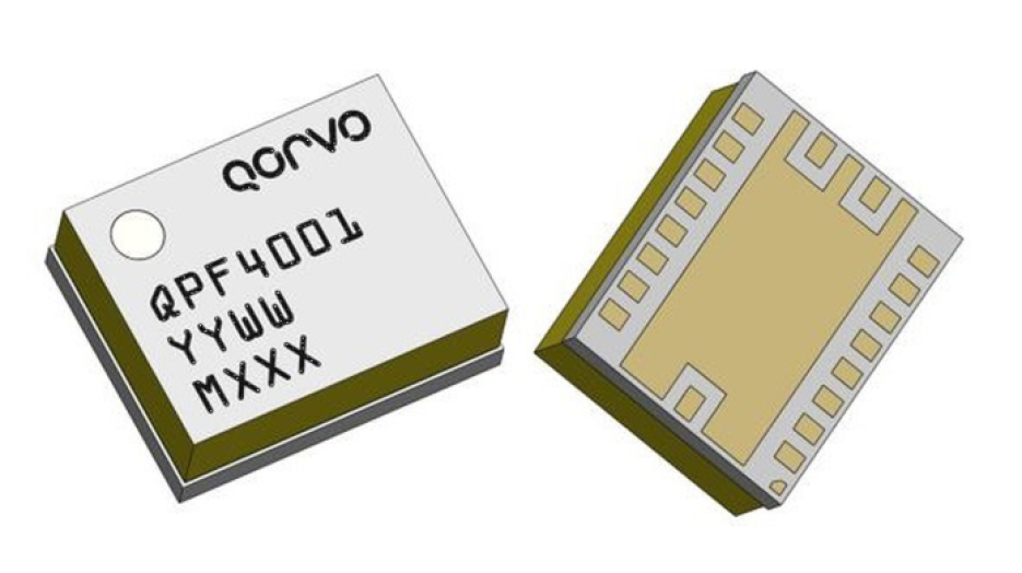 Qorvo’s QFP4001 GaN-based RFFE.