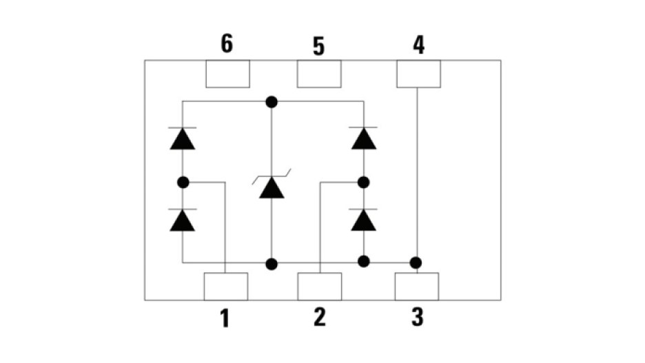 TVS diode schematic.