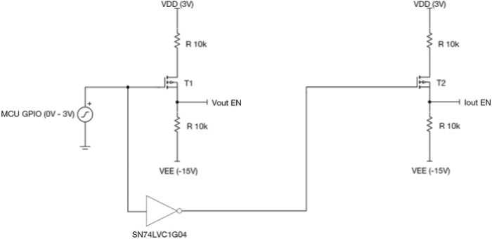 TI alternative shutdown pin control circuitry for op amp