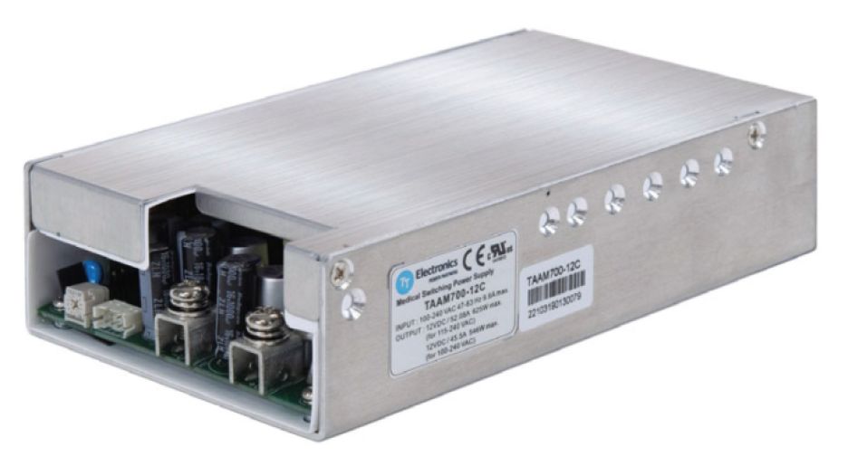 TT Electronics' TAAM700 AC/DC power supply.