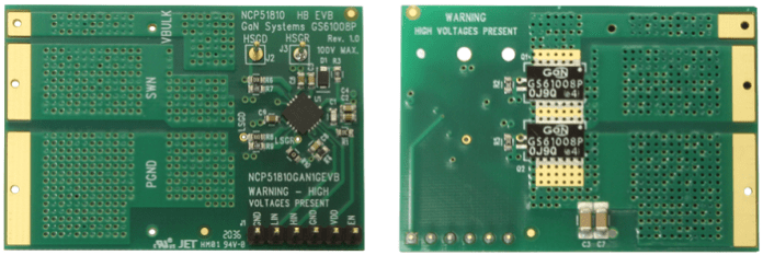 GaN Systems half-bridge evaluation board