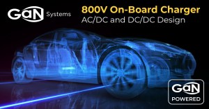 GaN Systems GaN-based 800-V OBC reference design.