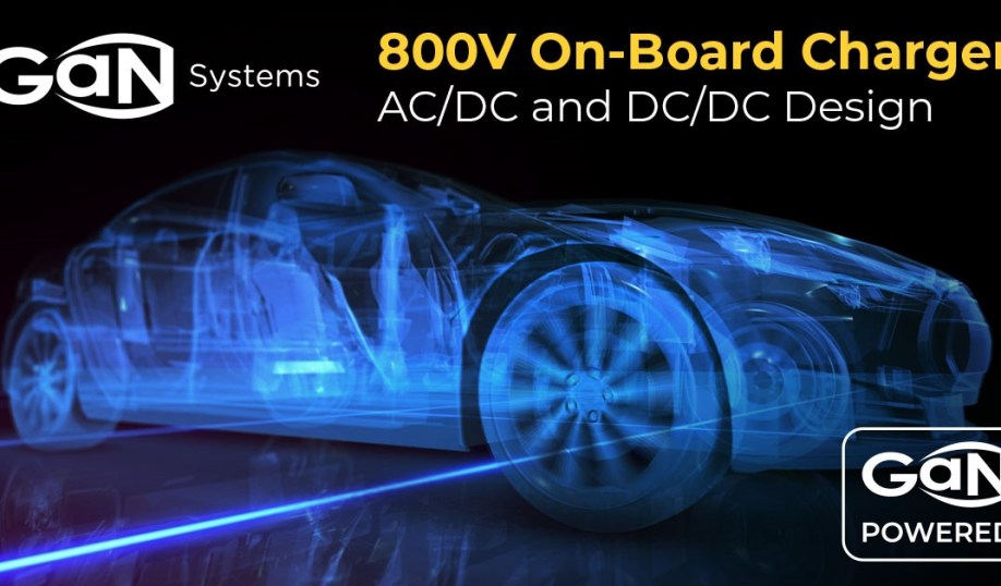 GaN Systems GaN-based 800-V OBC reference design.