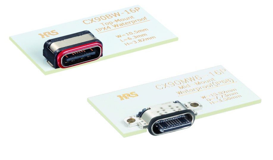 Hirose's CX90 Series of waterproof USB connectors