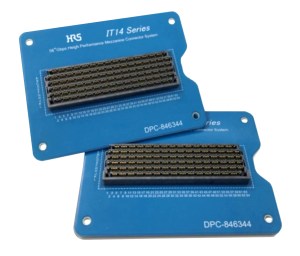 Hirose's IT14 Series of stackable BGA mezzanine connectors.