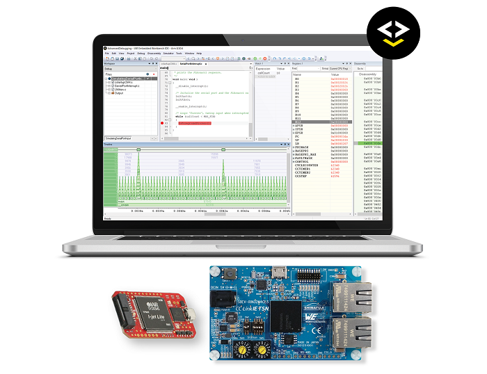 IAR Systems Kickstart eval kit for Renesas RIN32M4-CL3 for smart factory apps