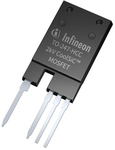 Infineon's 2,000-V CoolSiC MOSFETs in a TO-247PLUS-4-HCC package.