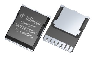 Infineon's 650-V CoolSiC MOSFET in a TOLL package.