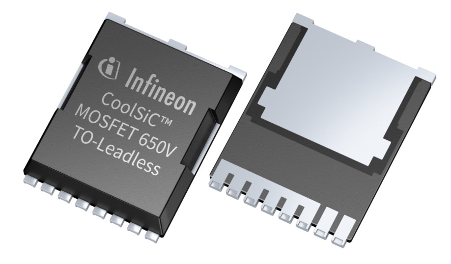 Infineon's 650-V CoolSiC MOSFET in a TOLL package.