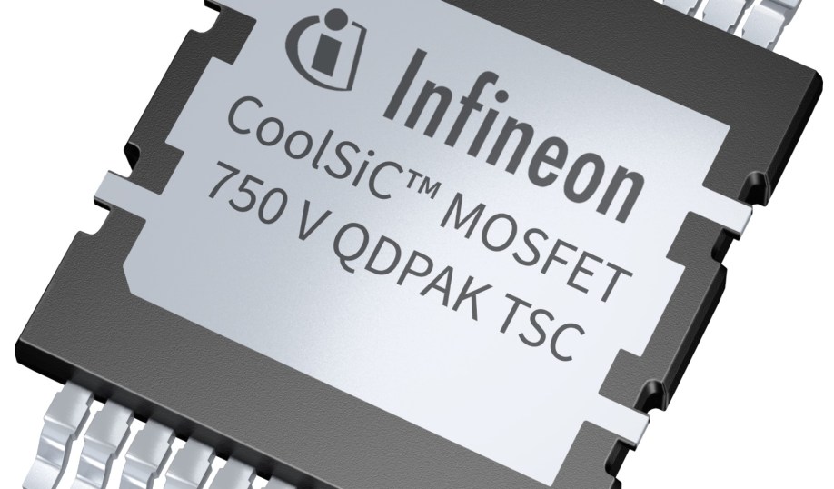 Infineon's 750-V G1 discrete CoolSiC MOSFET in a QDPACK TSC package.