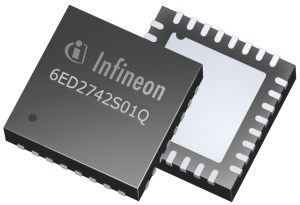 Infineon's MOTIX  6ED2742S01Q three-phase gate driver.