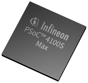 Infineon PSoC 4100S Max microcontroller.