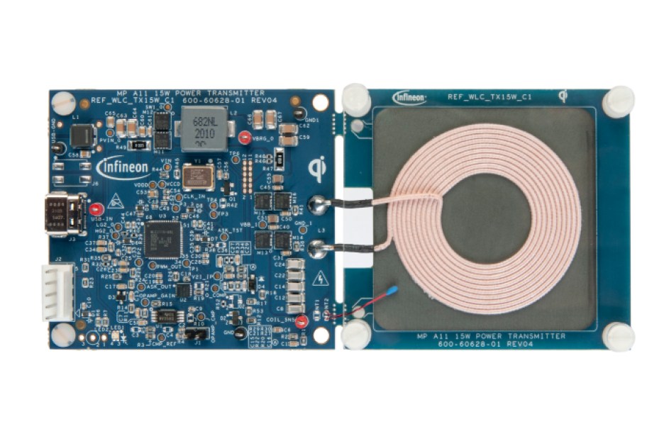 Infineon WLC1115 15-W transmitter controller IC board