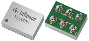 Infineon's XENSIV TLI5590-A6W TMR sensor.