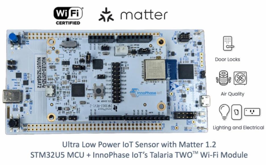 InnoPhase Talaria TWO Wi-Fi module EVB.