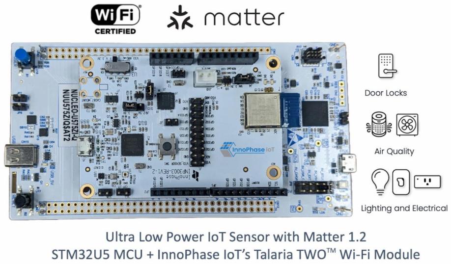 InnoPhase Talaria TWO Wi-Fi module EVB.