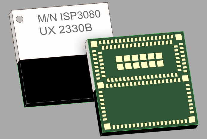 Insight SiP's ISP3080 UWB-BLE module.