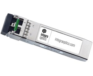 Integra Optics' 10G SFP+ transceiver.