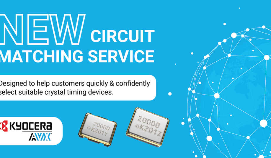 Kyocera AVX's online circuit matching tool service for matching crystal timing devices to ICs.